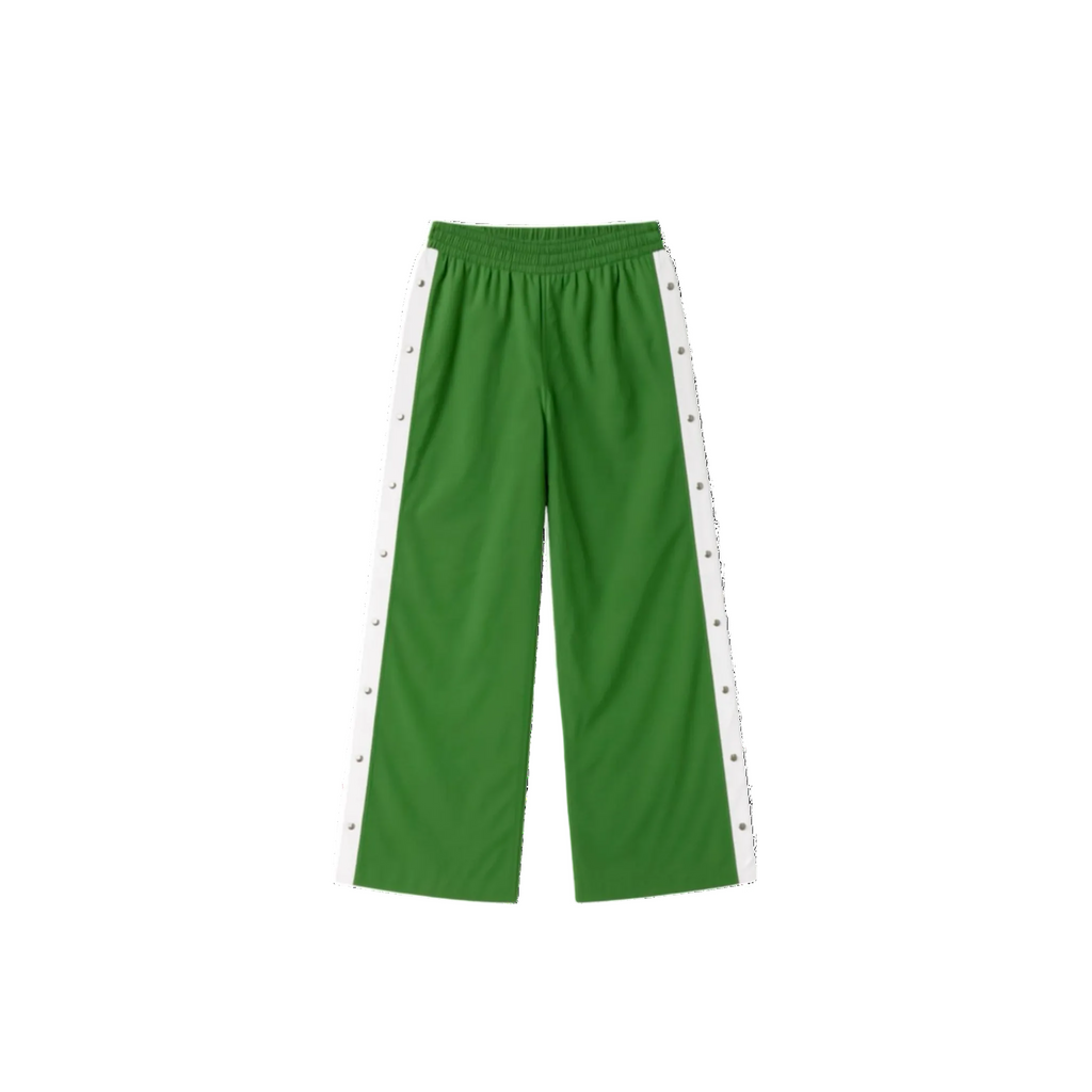 Wide Track Pant Green/White - Premium Ripstop Cargo Pants | LBLD