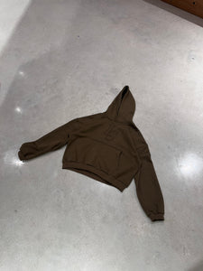 LS Embroidered Hoodie Olive